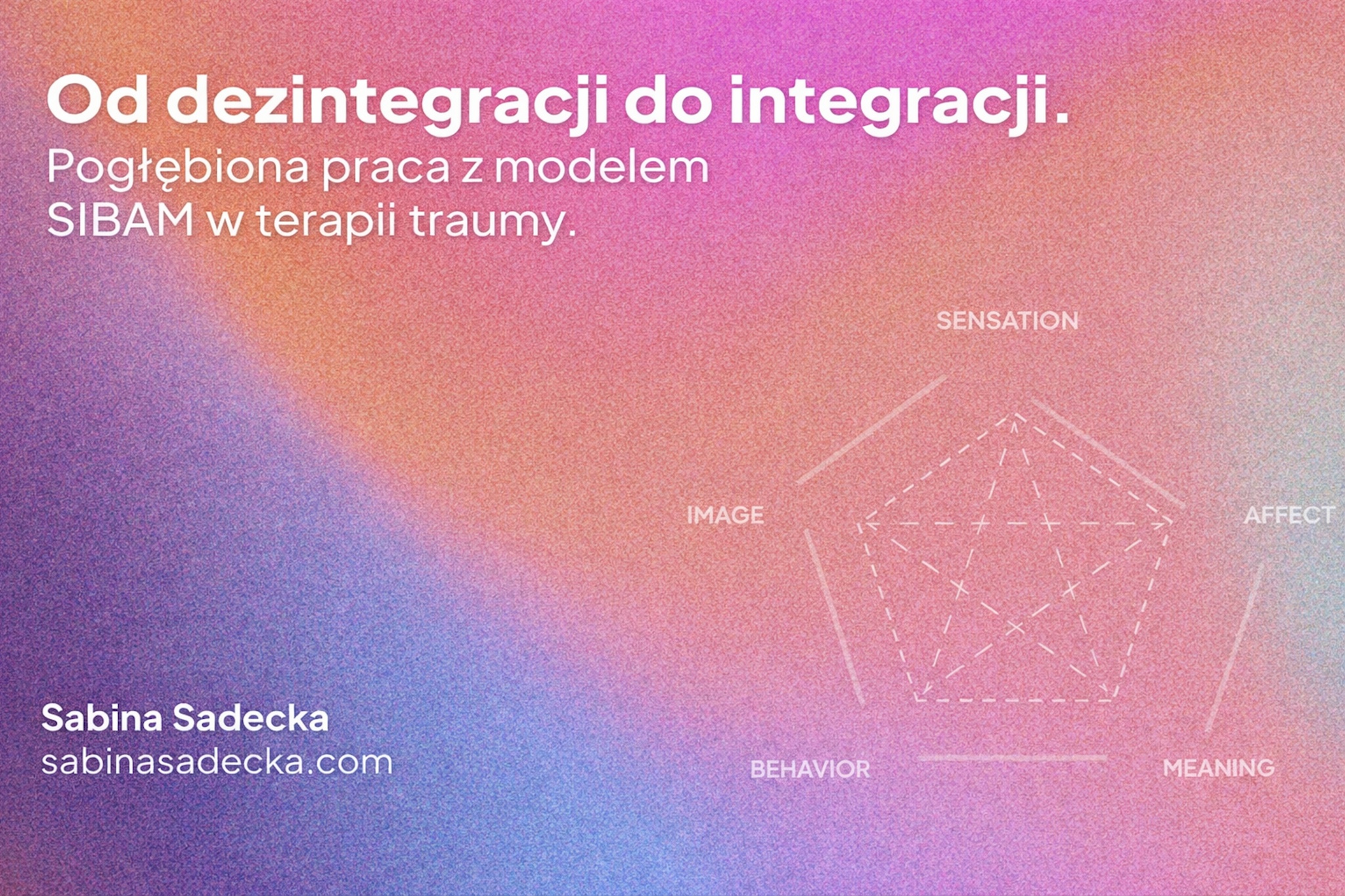 Od dezintegracji do integracji. Pogłębiona praca z modelem SIBAM w terapii traumy.