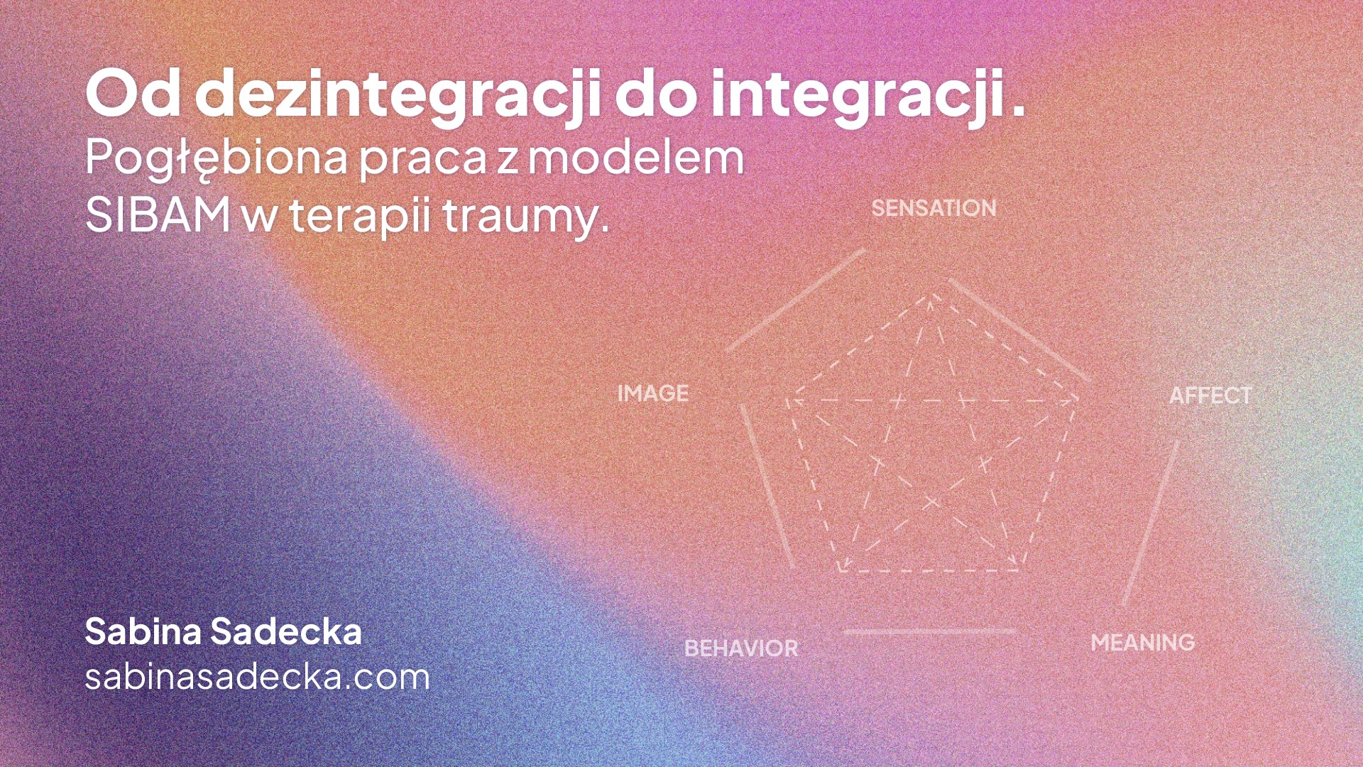 Od dezintegracji do integracji. Pogłębiona praca z modelem SIBAM w terapii traumy.